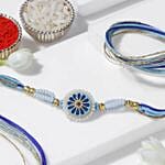 The Majestic Grace Meenakari Rakhi And 24 Pcs Ferrero Rocher