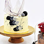 Tiers of Joy Delectable Chocolate Cake with Personalised Forever Rose