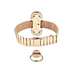 Titan Raga Mother of Pearl Analog Watch with Ring for Her