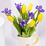Tulip And Iris Delight Arrangement