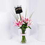 Umrah Mubaraka Lily Arrangement