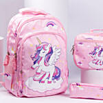 Unicorn Back to school bag Combo for Girls