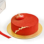 Valentine 6 Roses Bouquet With Cake