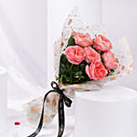 Valentines 6 Garden Roses Bouquet