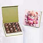 Valentines Chocolates & Flower Bag