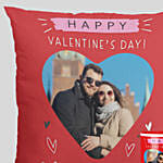 كومبو عيد الحب | وسادة و مج شكل قلب أحمر