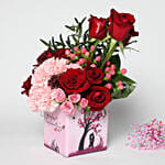 Valentines Flowers and Teddy