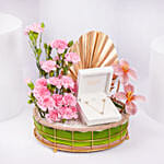 Vega Heart Diamond Necklace And Earring Gift Set For Her