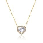 Vega Heart Diamond Necklace And Earring Gift Set For Her