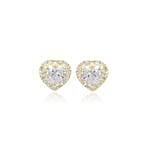 Vega Heart Diamond Necklace And Earring Gift Set For Her