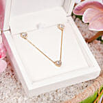 Vega Heart Diamond Necklace And Earring Gift Set For Her