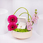 Vega Pave Diamond Evil Eye Necklace With Italian Anchor Chain