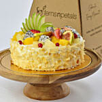 Vegan Fruit Cake with Flowers