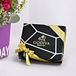 Vibrant Flowers and Godiva Chocolates For Birthday