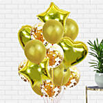 ‏أهلا بعودتك | ديكور بالونات ذهبي