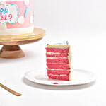 Wheels Or Heels Gender RevealCake With Pink Filling