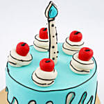 Whimsical Wave Red Velvet Cake