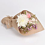 White Beauty Flowers Bouquet With Friendship Band