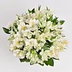 White Peruvian lily Arrangement