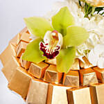 هدايا عمرة مقبولة | صينية شوكولاته مع ورود