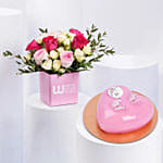 Wishing Wonder Women Flowers With Cake