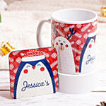 Xmas Personlize Mug And Coaster