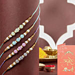 Zen Beadwork Rakhi Set of 4
