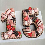 Yummy Number 15 Macarons Red Velvet Cake