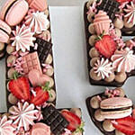 Yummy Number 15 Macarons Red Velvet Cake
