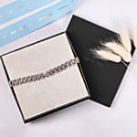 Cerruti 1881 Bracelet for him with Blue orchid Floral Box