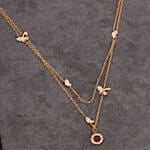 Cerruti 1881 Butterfly with Crystals Gold plated Necklace for Her