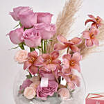 Tulips and Rose with Premium Tea