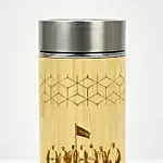 National Day Engraved Bamboo Bottle