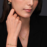 Cerruti 1881 Amalia Gold Plated sparkling stones Jewellery Set