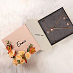 Cerruti 1881 Eclipse Circle Gold MOP Jewellery Set For Her