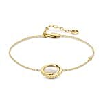 Cerruti 1881 Eclipse Circle Gold MOP Jewellery Set For Her
