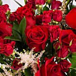 Luxury Red Roses And Gerberas Flower Box Gift