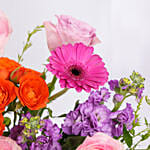 Vibrant Sunset Mix Floral Box Arrangement