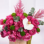 Charming Pink Rose Bloom Box