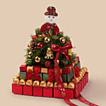 Christmas Snowman Chocolate Arrangement