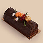 Classic Chocolate Yule Log Cake