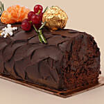 Classic Chocolate Yule Log Cake