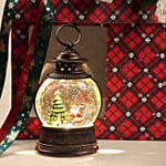 Festive Snow Globe And Flowers Gift Set