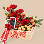 Holiday Cheer Mug And Flowers Gift Set
