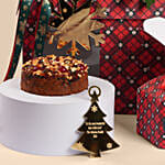 Festive Floral And Cake Gift Set