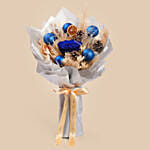 Christmas Frosted Blue Pinecone Bouquet