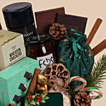 Festive Green Luxe Christmas Basket