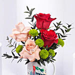 Emirati Womens Day Rose Mug Arrangement