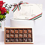 Emirati Womens Day Rose Mug Arrangement And Dubai Chocolate