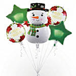 Merry Christmas Snowman Balloons